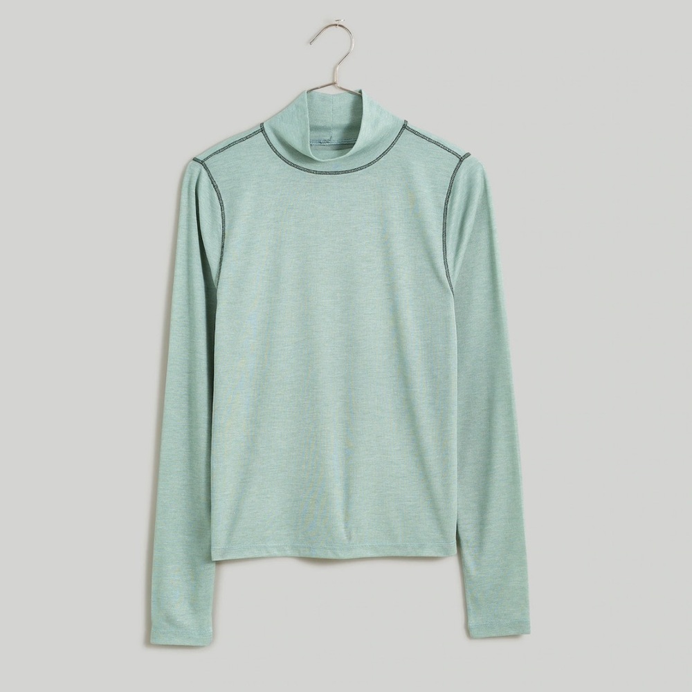 Madewell sheer turtleneck